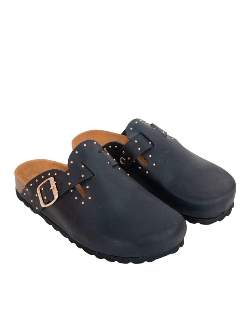 Autenti zueco bio tachuelas negro