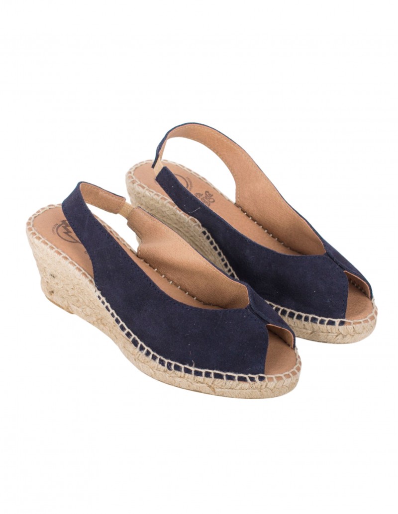 Alpargata Peep Toe Azul Marino PERA LIMONERA 2