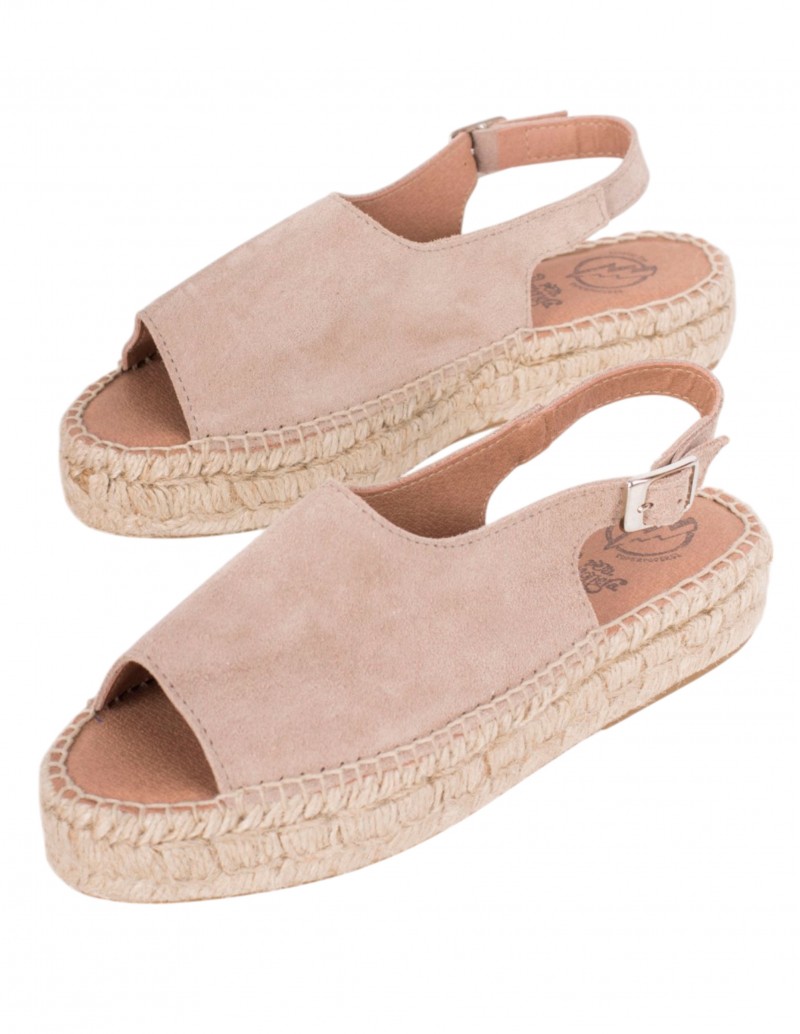 sandalia esparto cómoda taupe