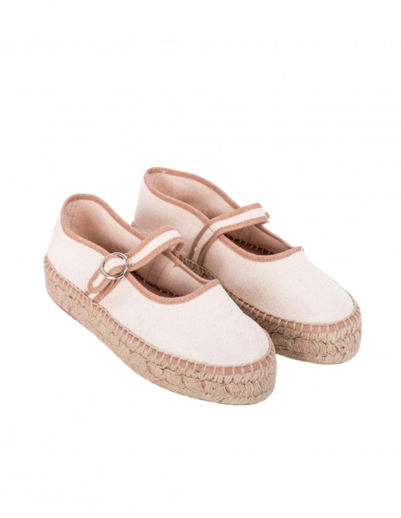 Mercedita Esparto Plataforma Crema Camel PERA LIMONERA 2
