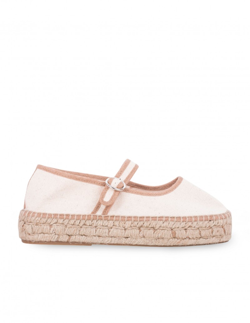 Mercedita Esparto Plataforma Crema Camel PERA LIMONERA