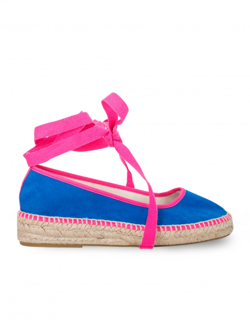 Bailarina Esparto Bicolor Azul Fucsia