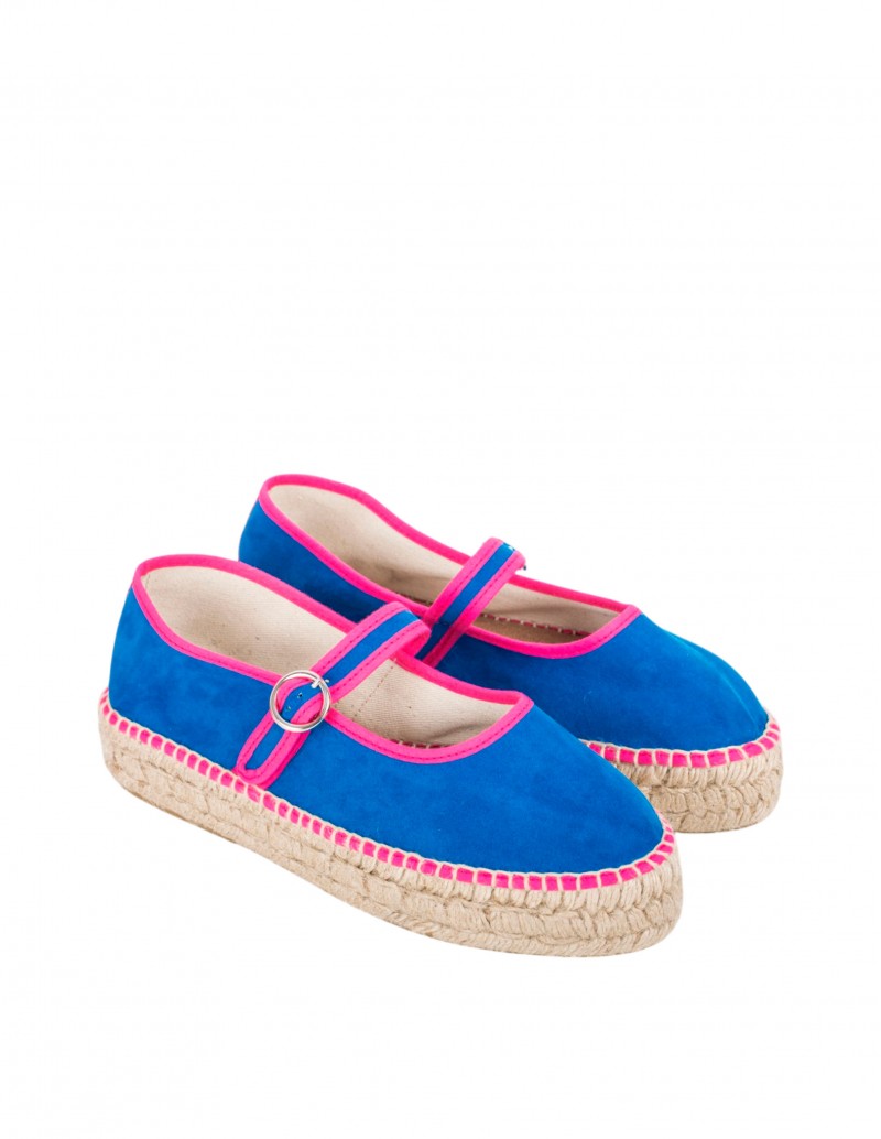 plataformas de esparto azul klein