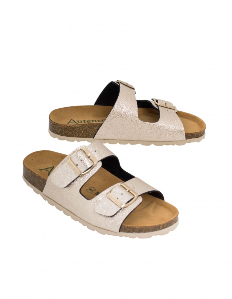 sandalia autenti color oro