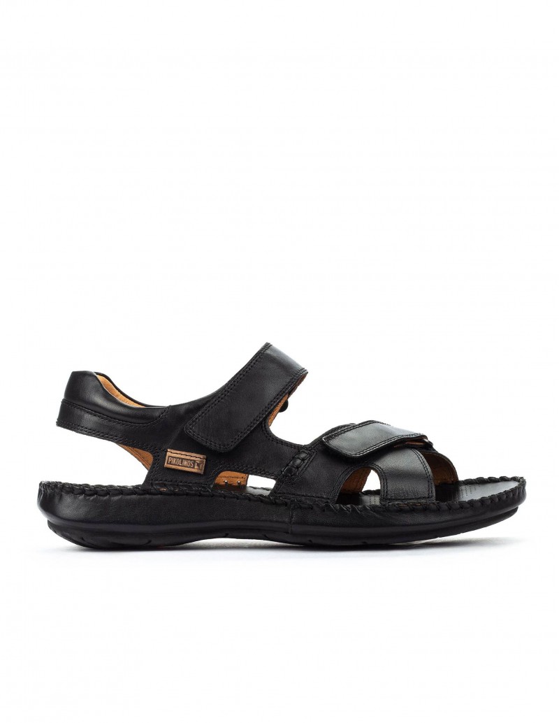 PIKOLINOS Sandalia Trifa Negro Velcro