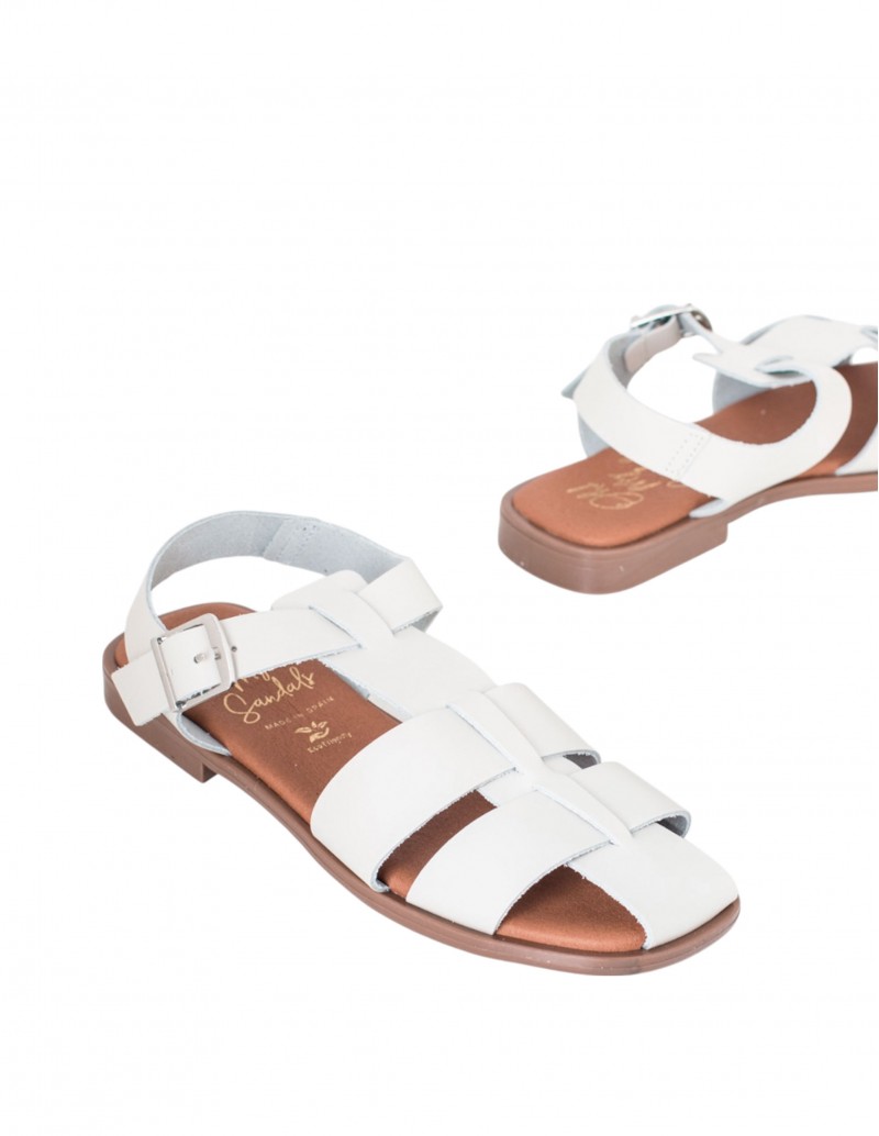 sandalia blanca oh my sandals