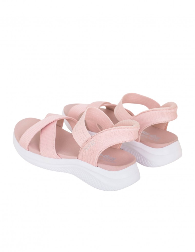 sandalias rosas skechers