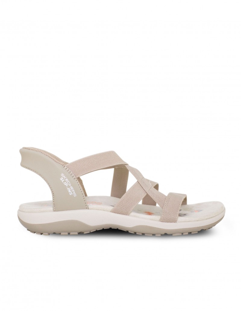 SKECHERS Sandalia Reggae Slim Taupe