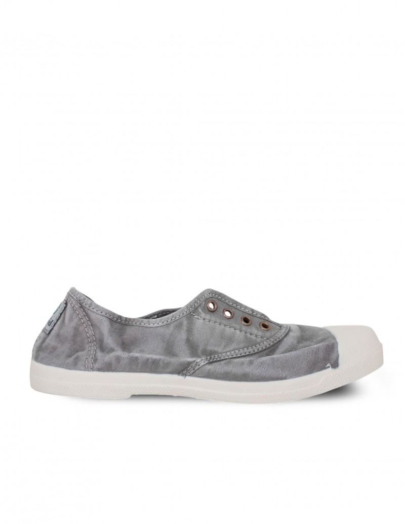 NAURAL WORLD Zapatilla Puntera Gris Oscuro