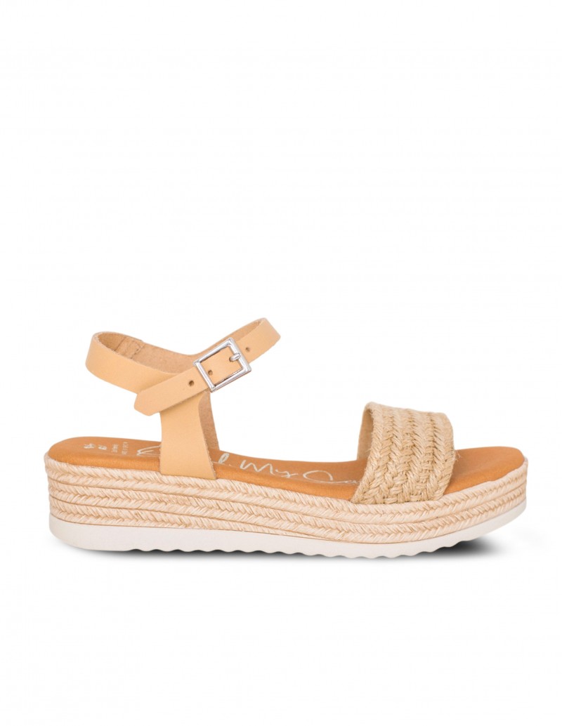 Sandalias Esparto Cuña Baja OH MY SANDALS