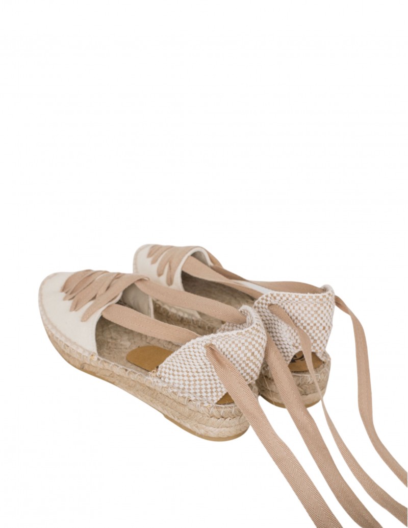 alpargata cintas beige