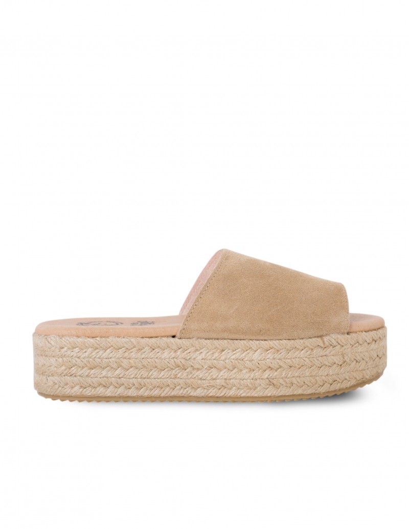 Sandalia Yute Serraje Beige