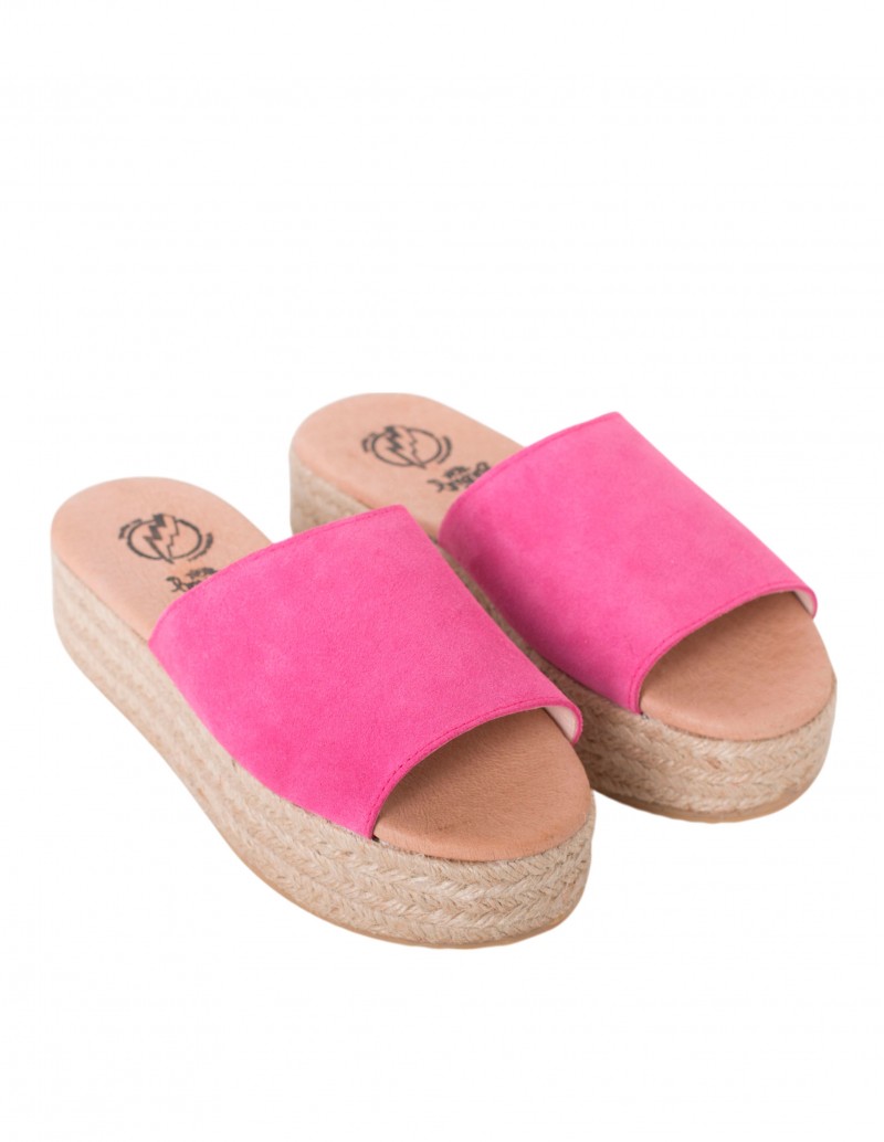 Sandalia Yute Serraje Fucsia 2