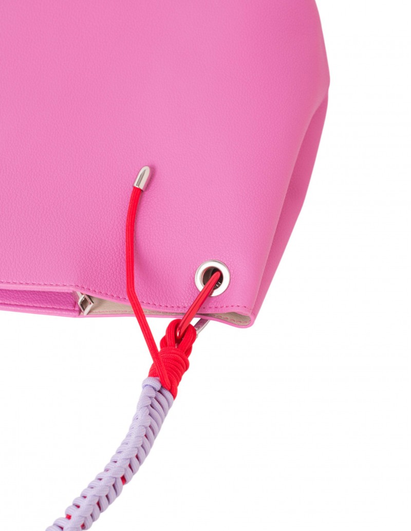 bolso con asas de cordón