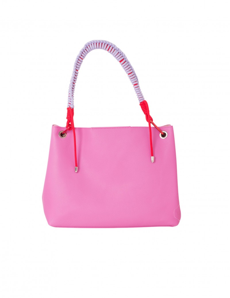 bolso shopper fucsia