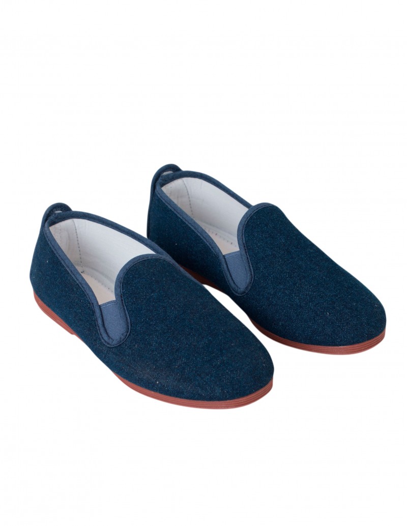 Zapatilla Kung Fu Azul vaqueras 2