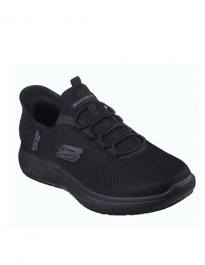 zapatillas negras de trabajo skechers