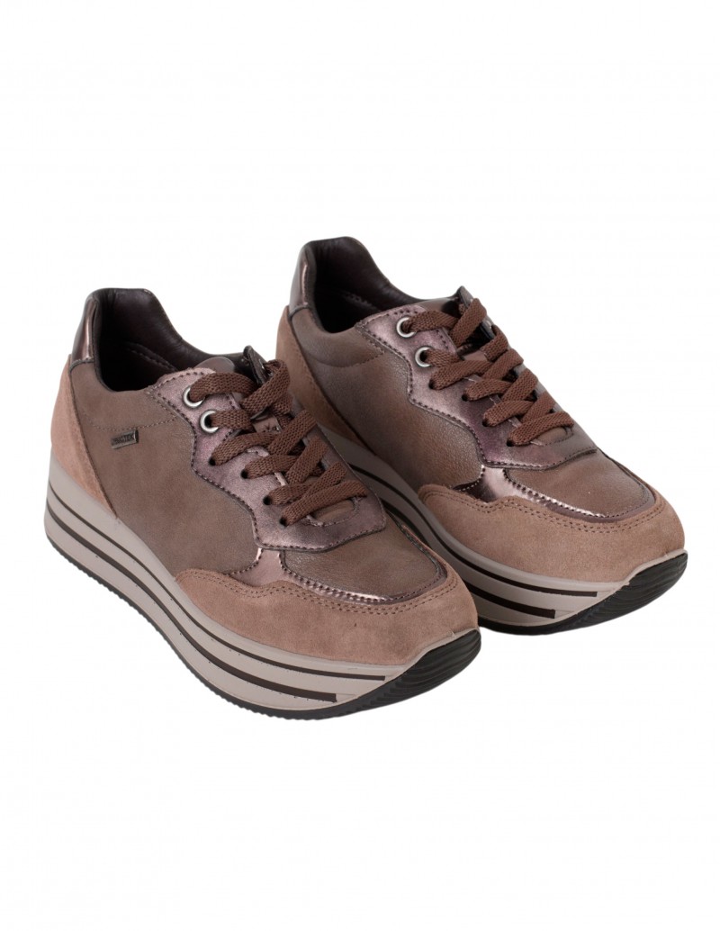IMAC Sneaker Deportiva Marrón Combinada 2