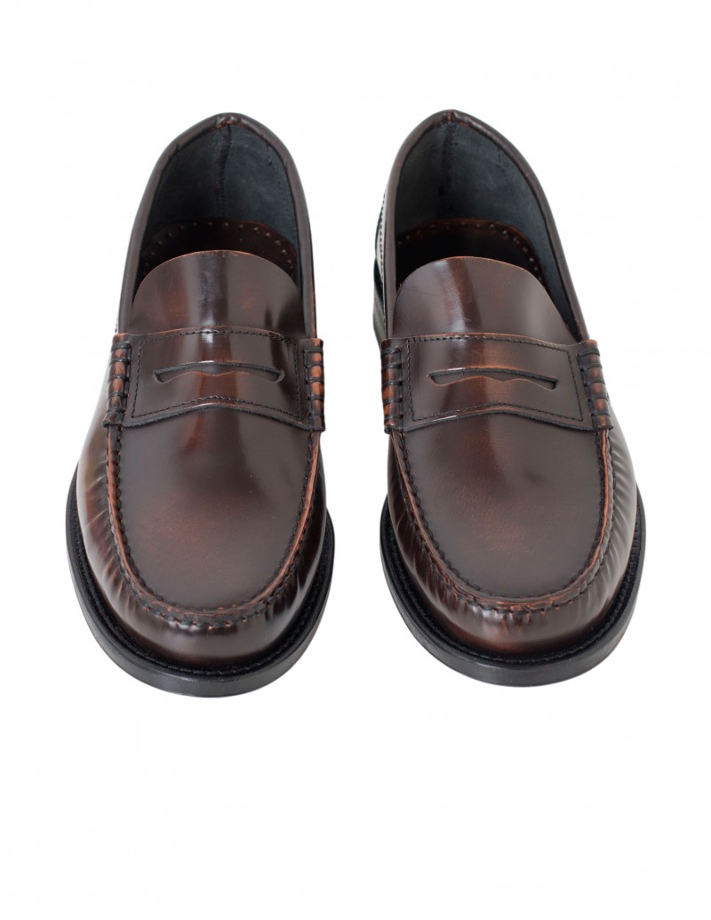 mocasin marron con antifaz