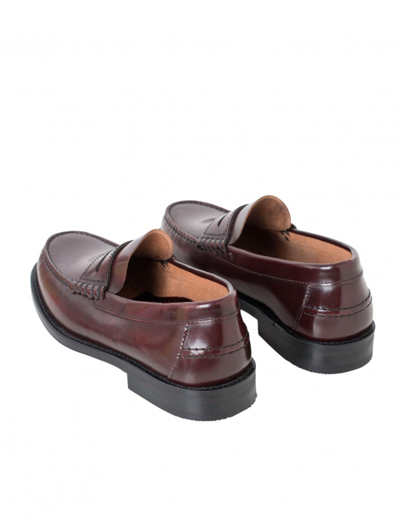 mocasin hombre burdeos