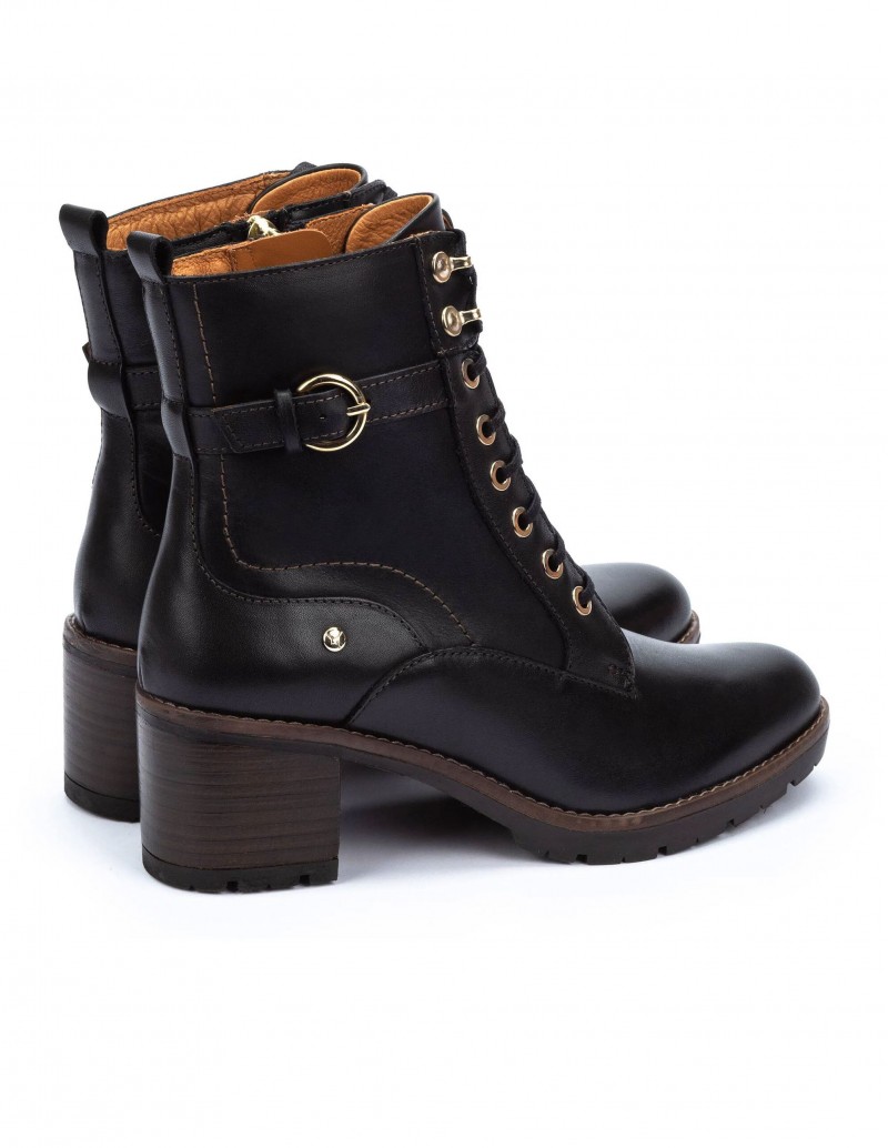 botin de tacon con cordones Pikolinos