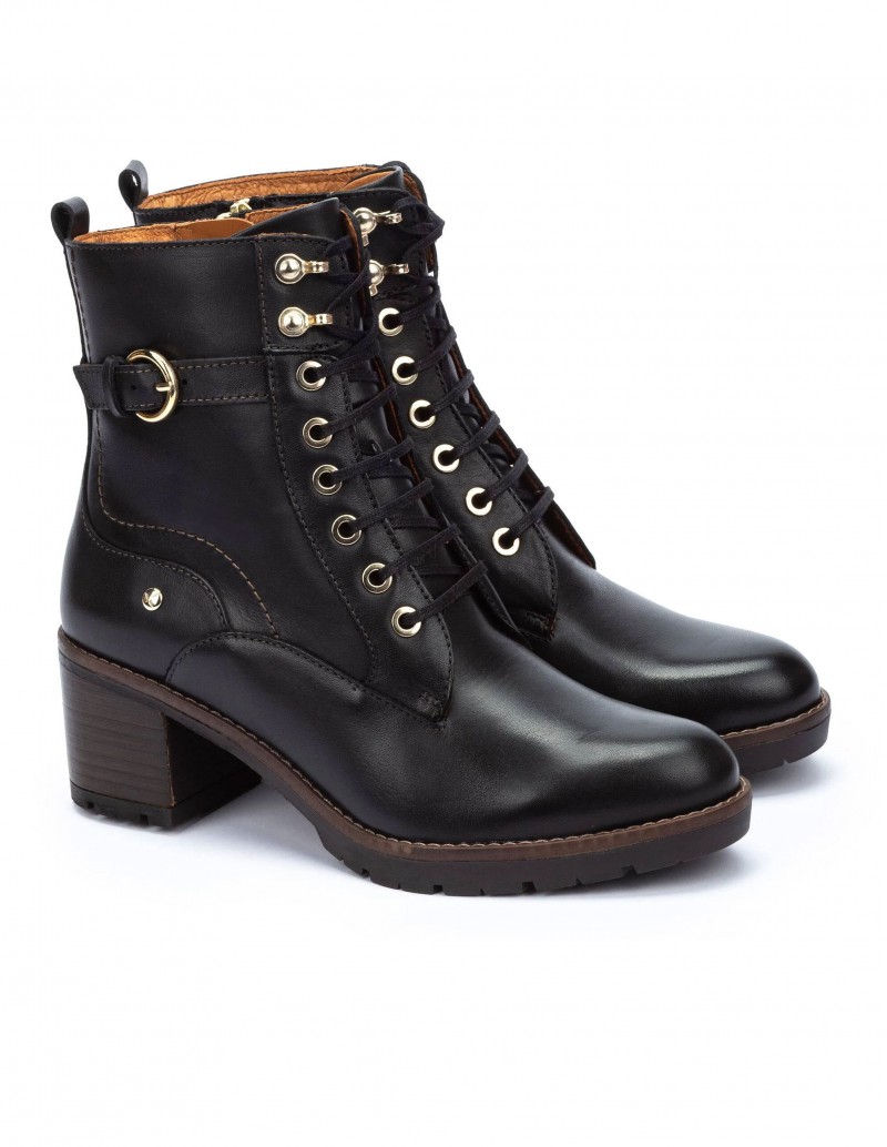 botínes con cordones Pikolinos negros