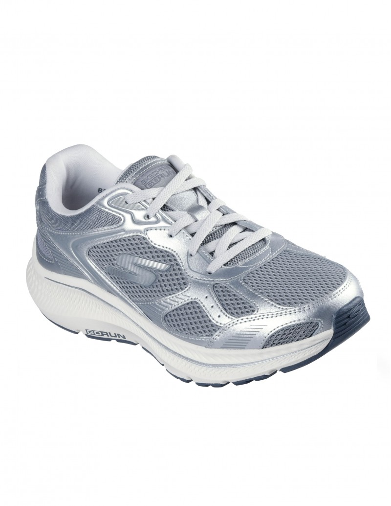 skechers plateadas
