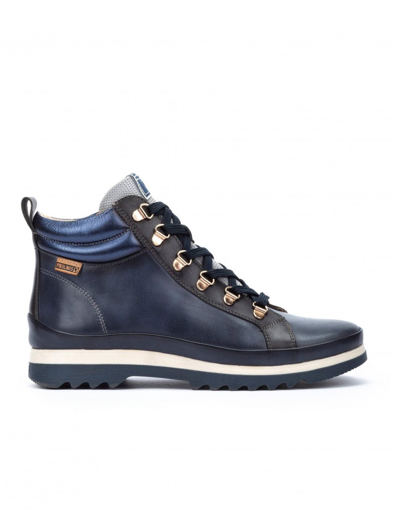 PIKOLINOS Botín Azul Marino Cordones Vigo
