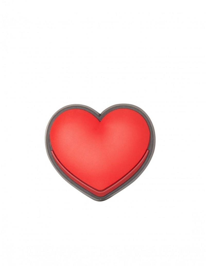 CROCS Jubbitz Pin Corazón Rojo