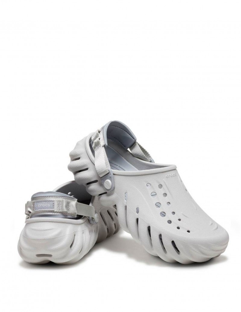 zuecos echo U crocs gris