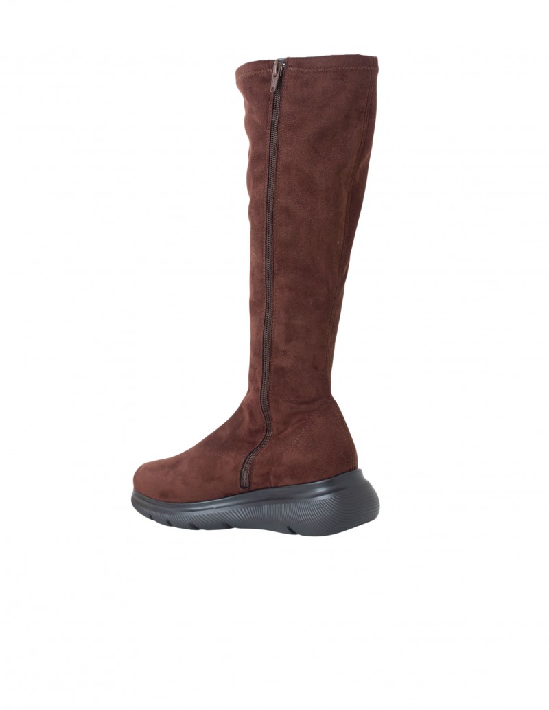 bota antelina marrón