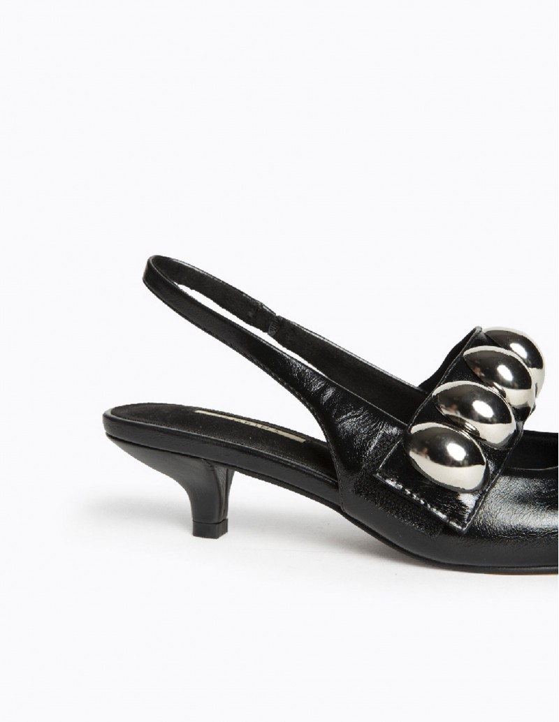 zapato kitten destalonado negro