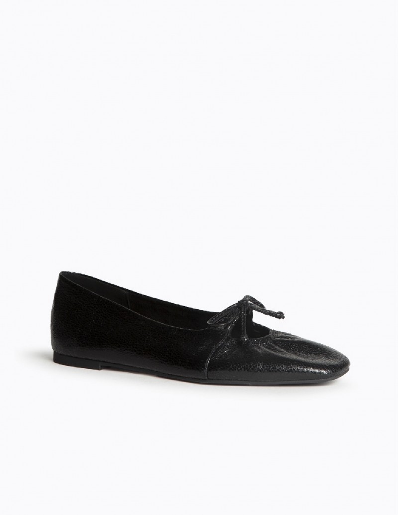 bailarina charol lazo negro