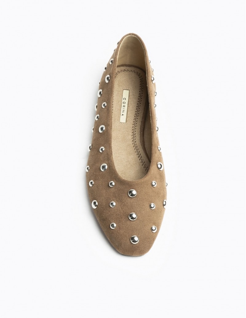 bailarina camel suede