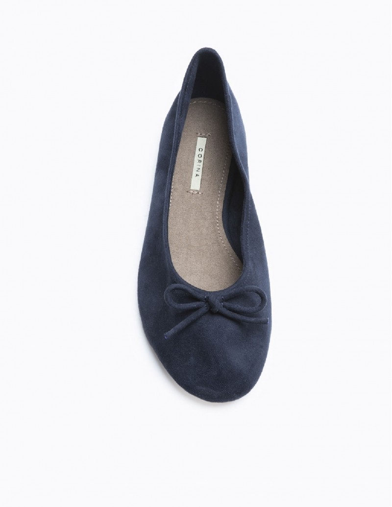 bailarina suave color azul oscuro