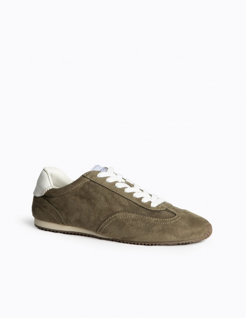 zapatillas verde caqui retro