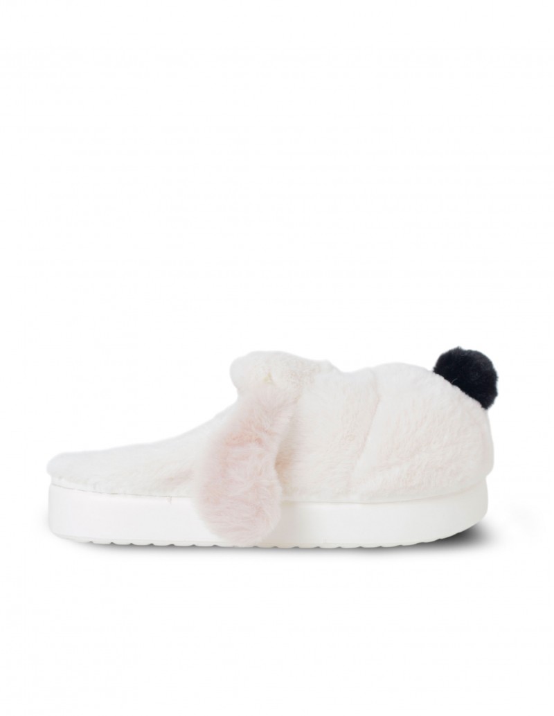 Pantuflas Perro Blanco