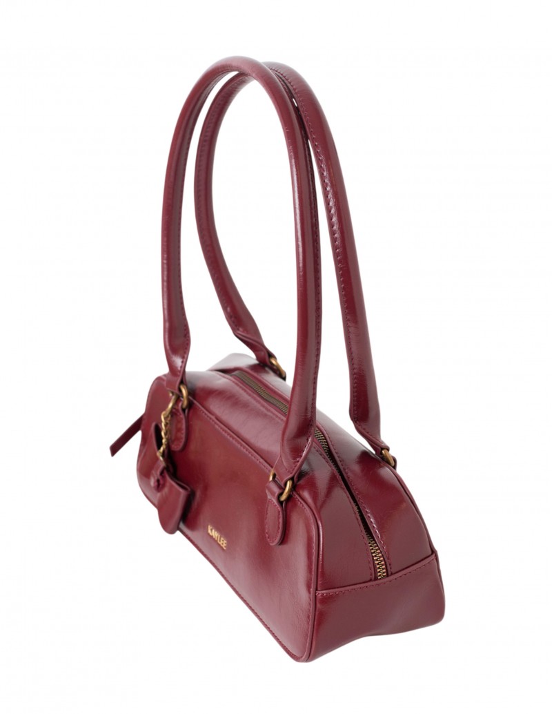 bolso burdeos de hombro alargado