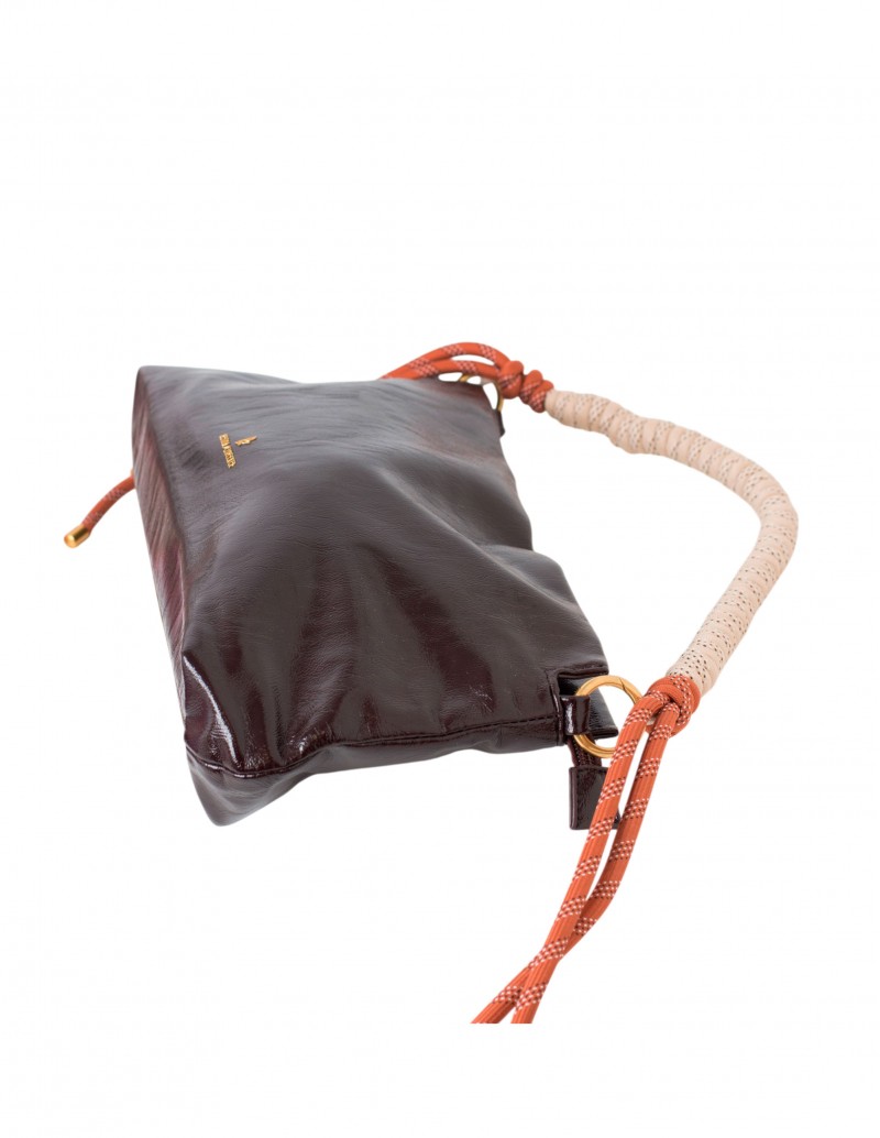bolso hombro marrón chocolate