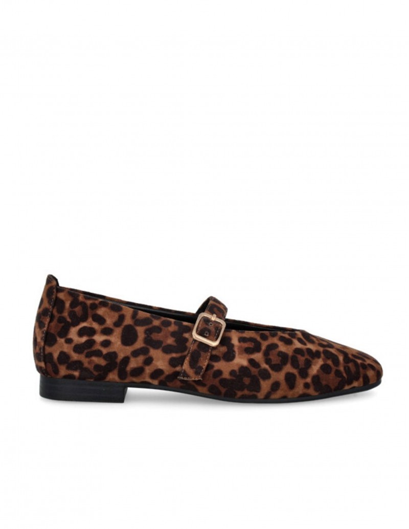 Mary Janes Estampado Leopardo