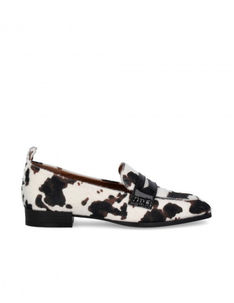 Mocasín Clásico Estampado Vaca