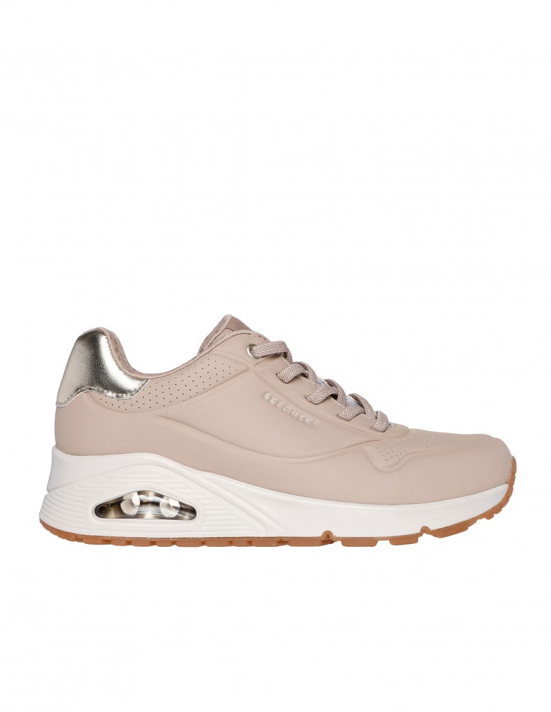 SKECHERS Deportivo Uno - Shimmer Away Nude