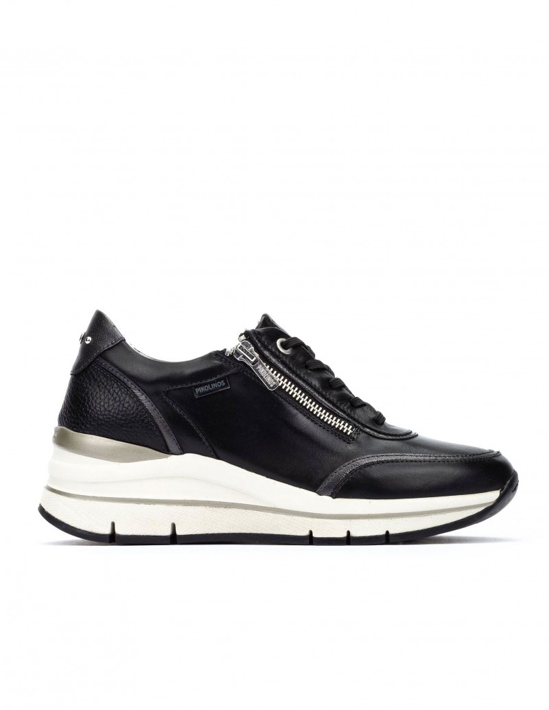 PIKOLINOS Zapatilla Girona Cremallera Negro