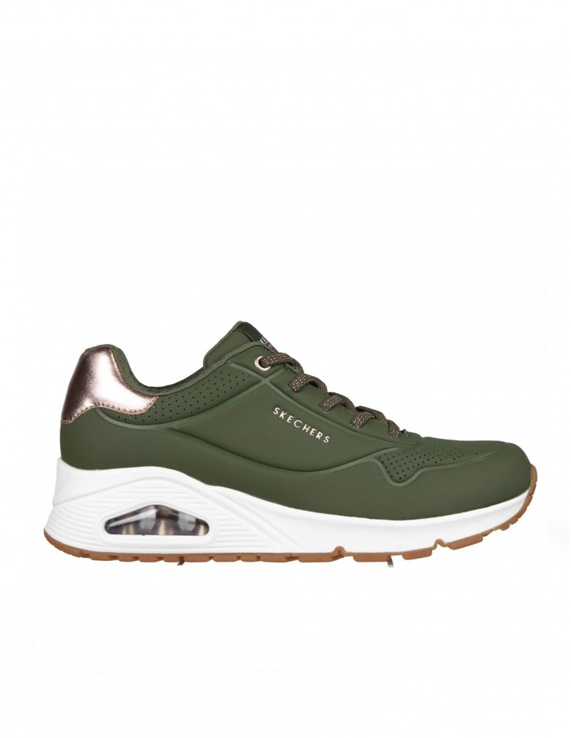 SKECHERS Deportivo Uno - Shimmer Away Oliva