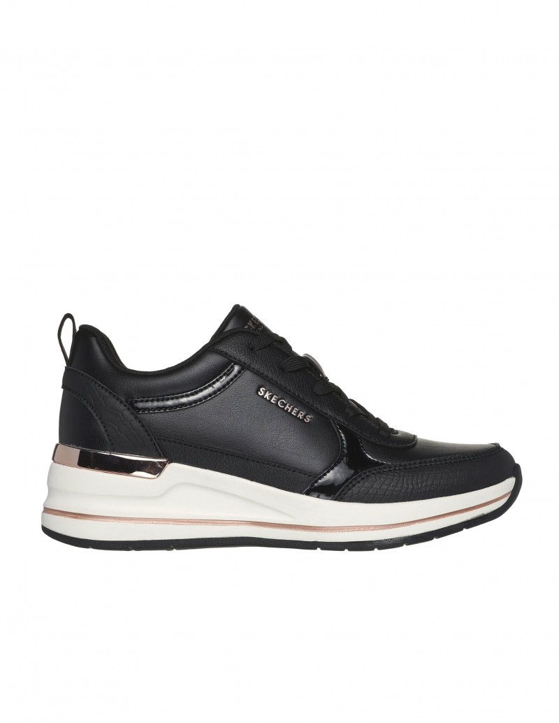 SKECHERS Zapatilla Billion Fine Shine Negro
