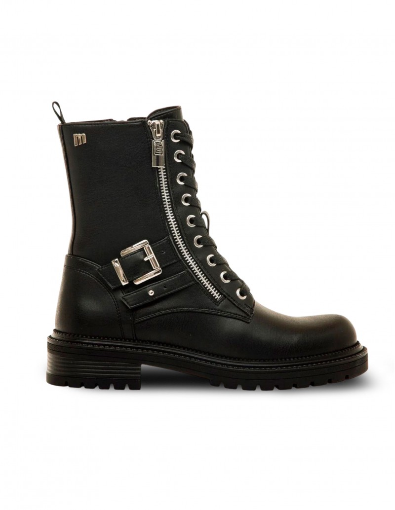 MUSTANG Campa Bota Militar con Hebilla Negro