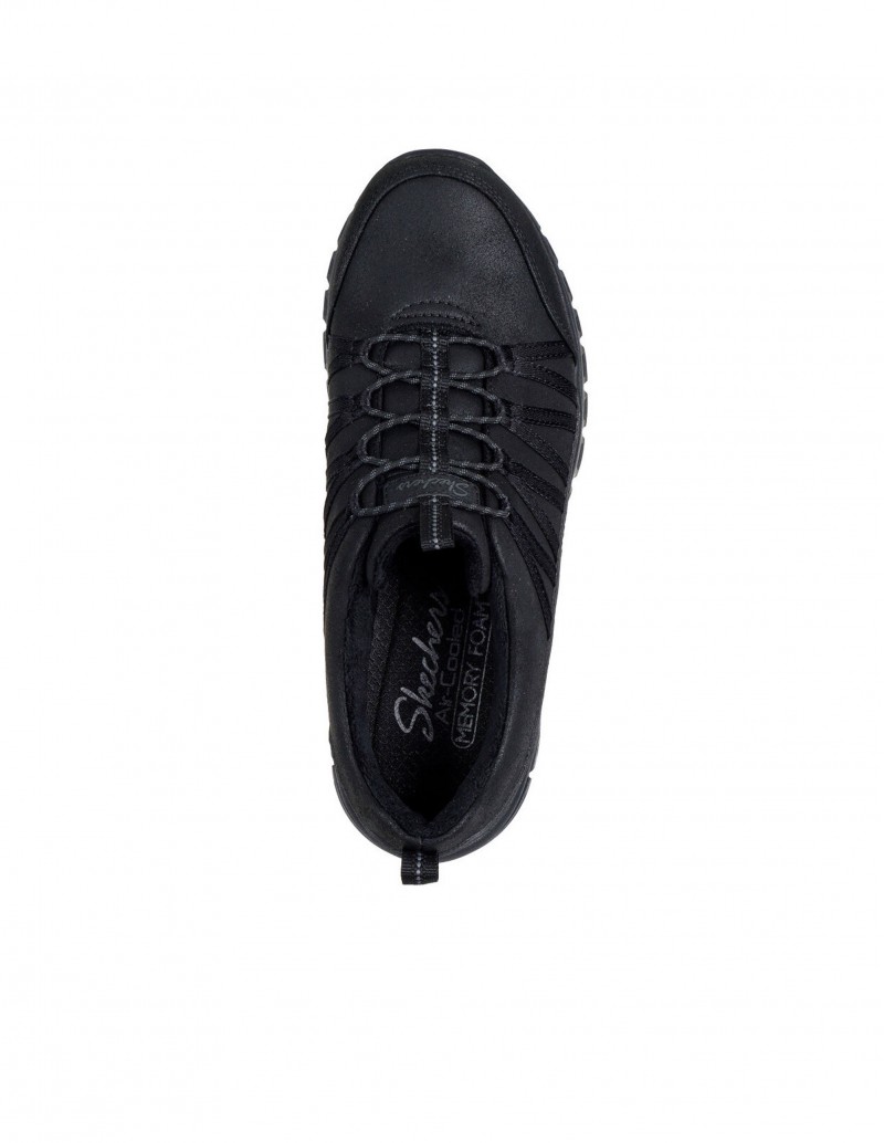 zapatilla negra cozy hug skechers