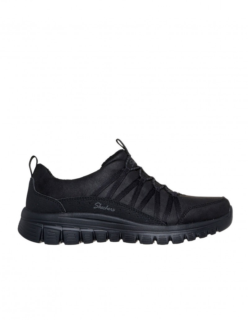 SKECHERS Deportiva Graceful - Cozy Hug Negro