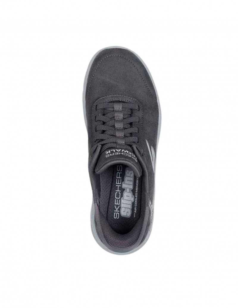 zapatillas skechers grises