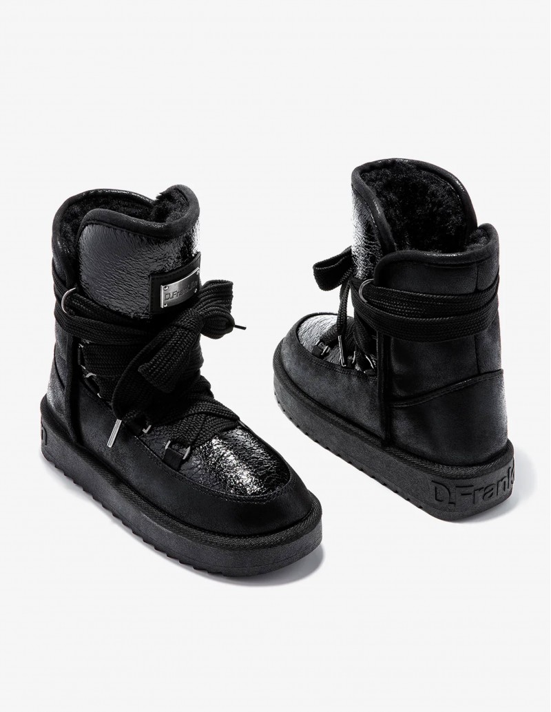 botas calentitas purpurina